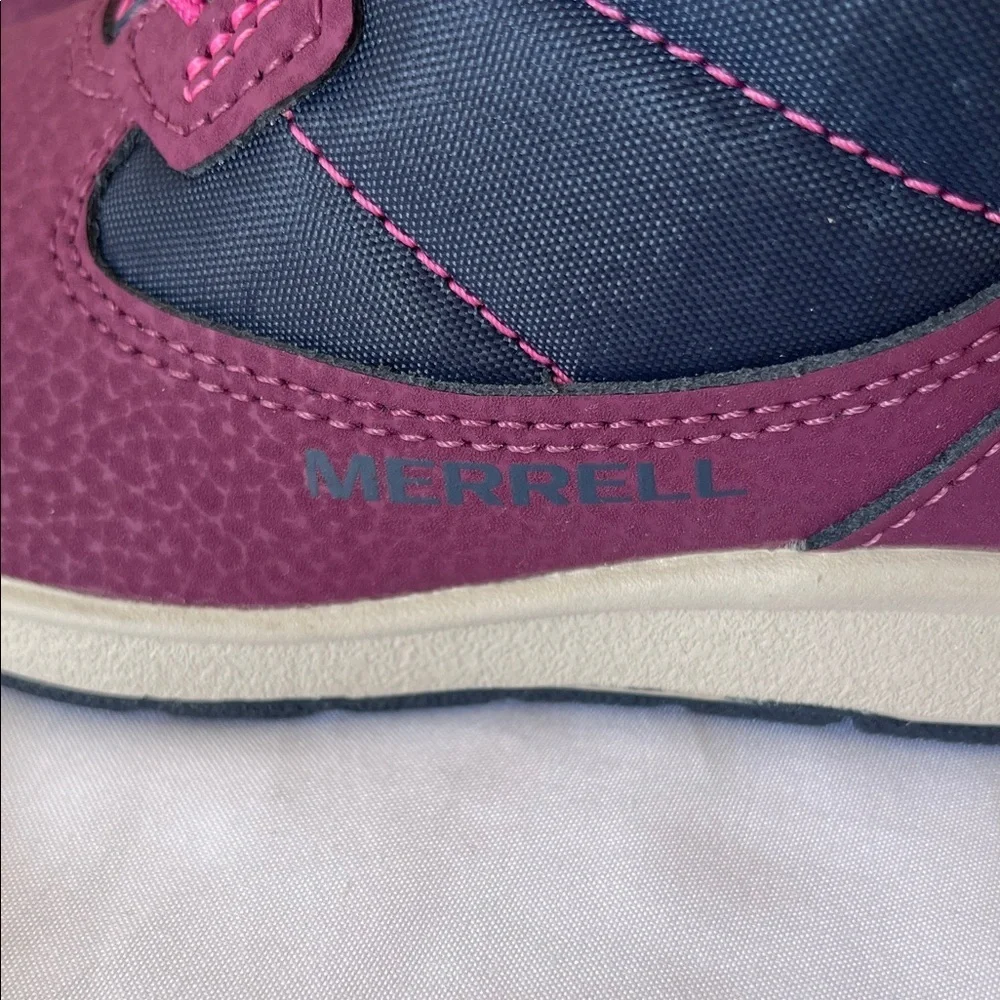 Merrell Kids Burgundy and Black Boots